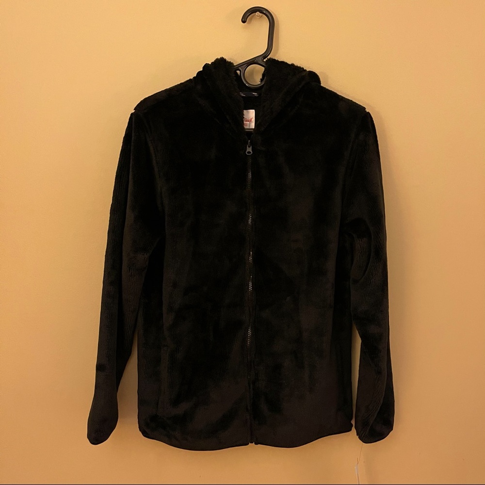 Cat and Jack full zip hooded sweatshirt (Ebony)